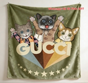 Gucci Feline Celebration Tapestry Throw Blankets IMG_2932